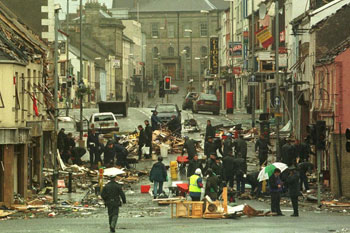 bombed out streets